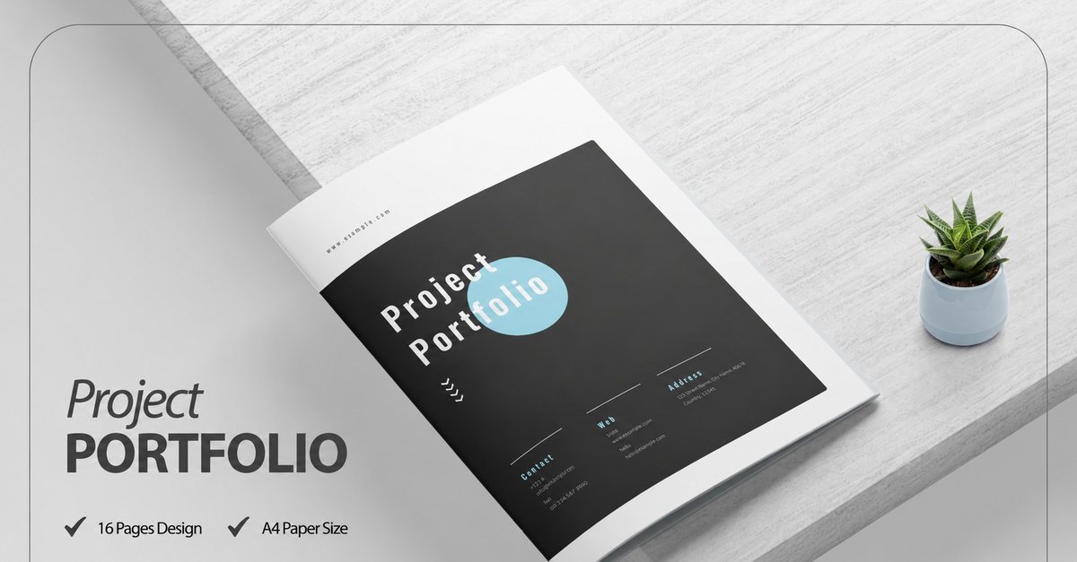 Design concept for a creative portfolio website