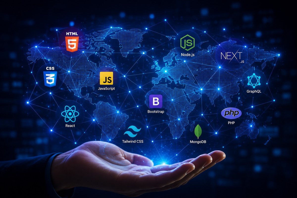 Abstract network illustration representing DeepAbi's connected technology stack